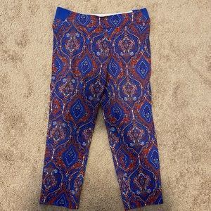 Blue capri pants